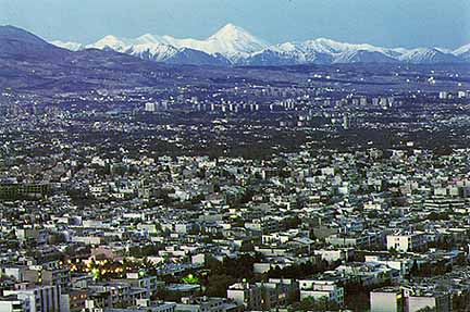 Tehran. Mt. Damavand in background.